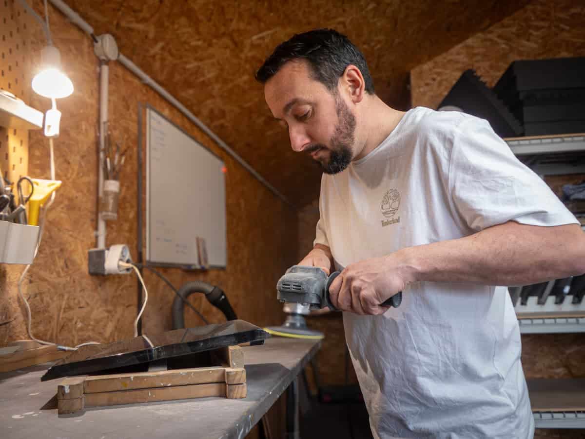 Benoit à L'atelier d'infini Gravure