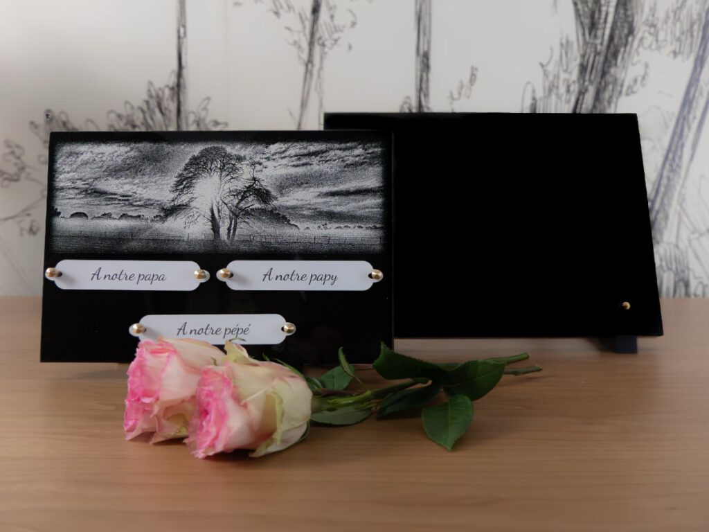 Plaque rectangulaire Horizontale - infini Gravure